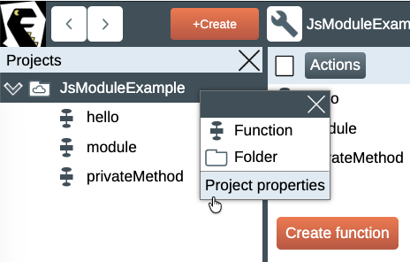 Project properties